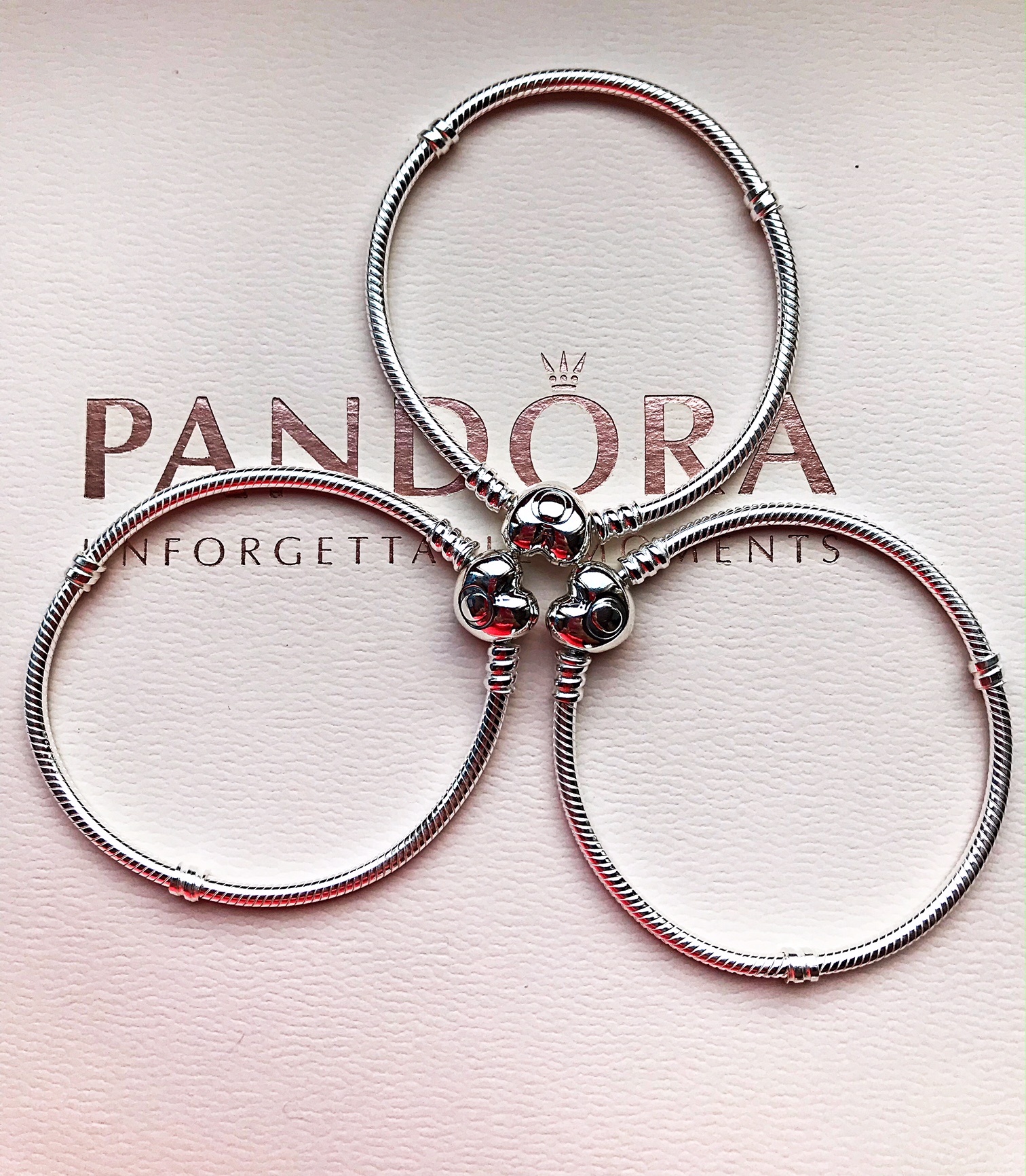 Браслет гнущийся с замком-сердечком Pandora image 0