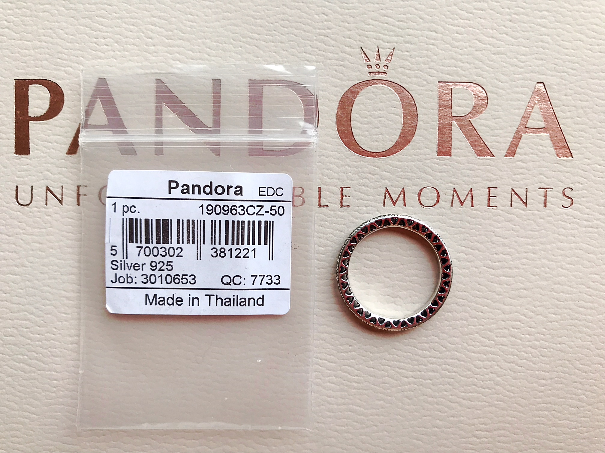 Кольцо 190963CZ Pandora image 0