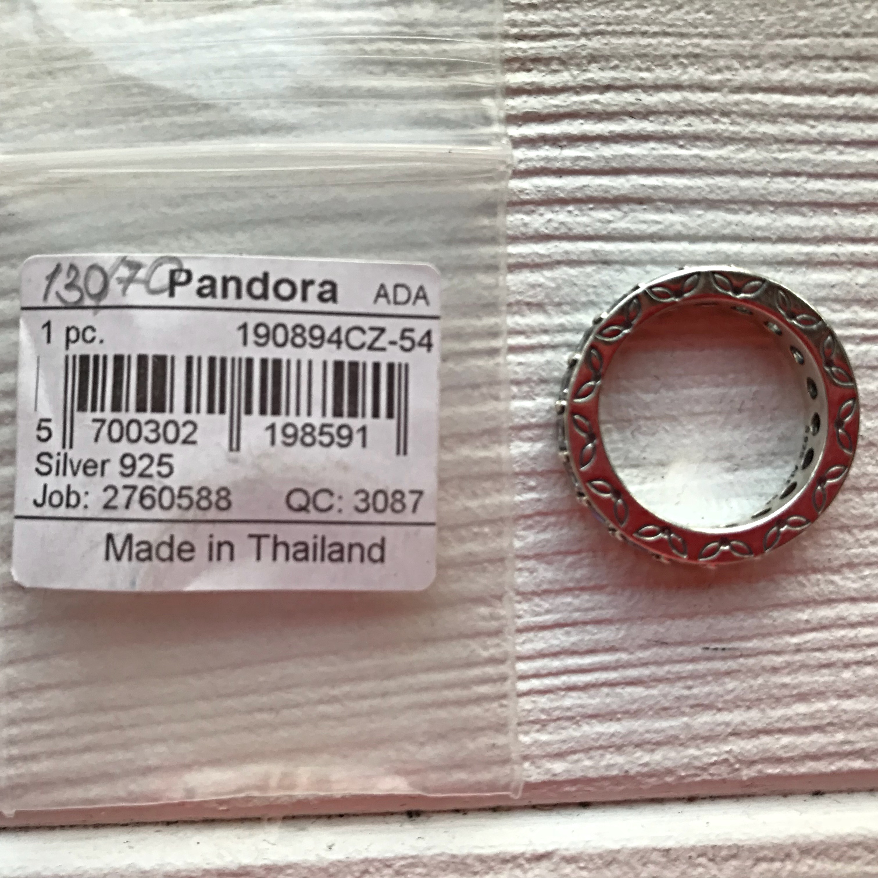 Кольцо Принцесса Pandora 190894CZ-54 image 0