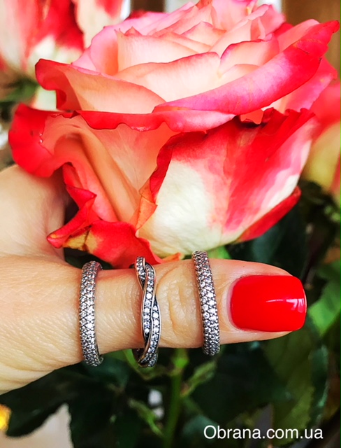 Кольцо Pandora 190892CZ-54 image 0
