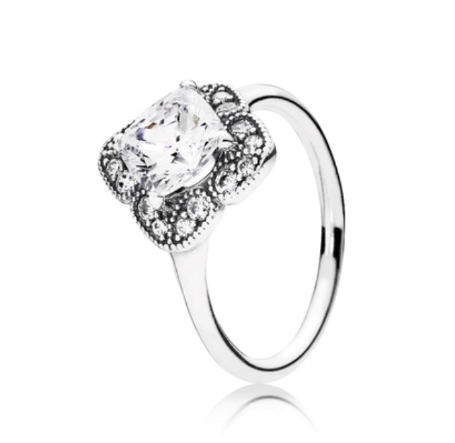 Кільце Застигла квітка Pandora 190966CZ