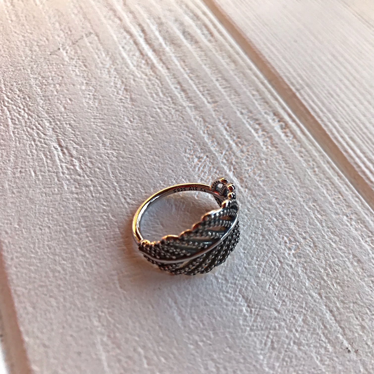Кольцо Перо Pandora 190886CZ-54 image 0