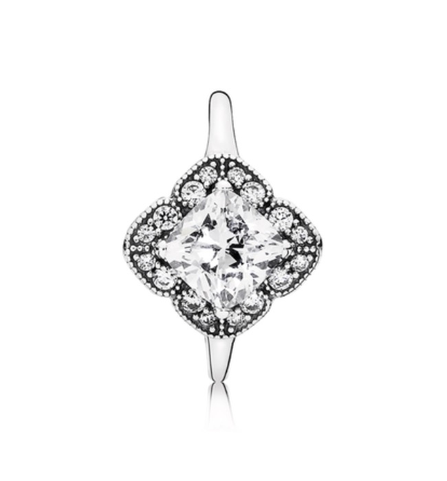 Кільце Застигла квітка Pandora 190966CZ image 0