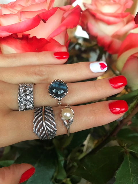 Кольцо Перо Pandora 190886CZ-54 image 0