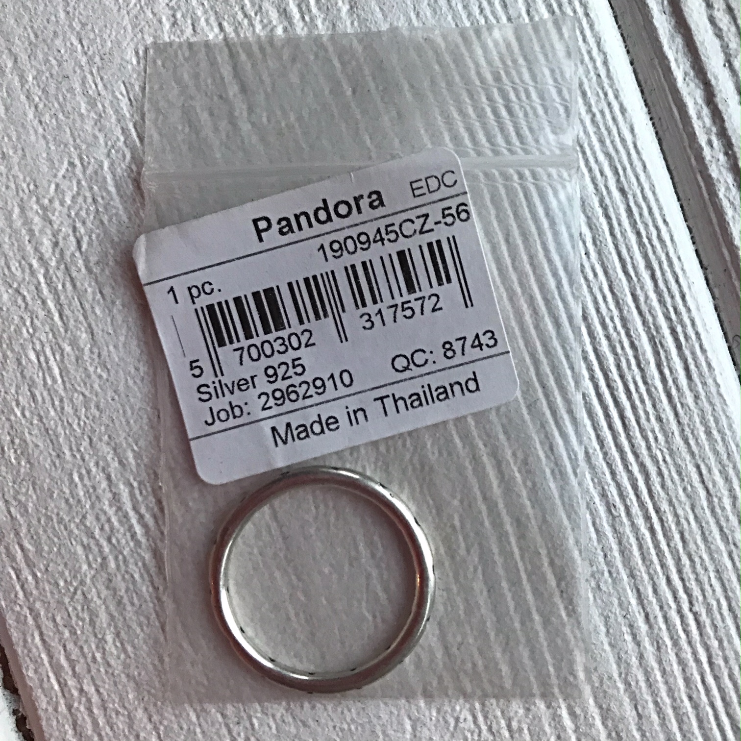 Кольцо Капли росы Pandora 190945CZ-56 image 0
