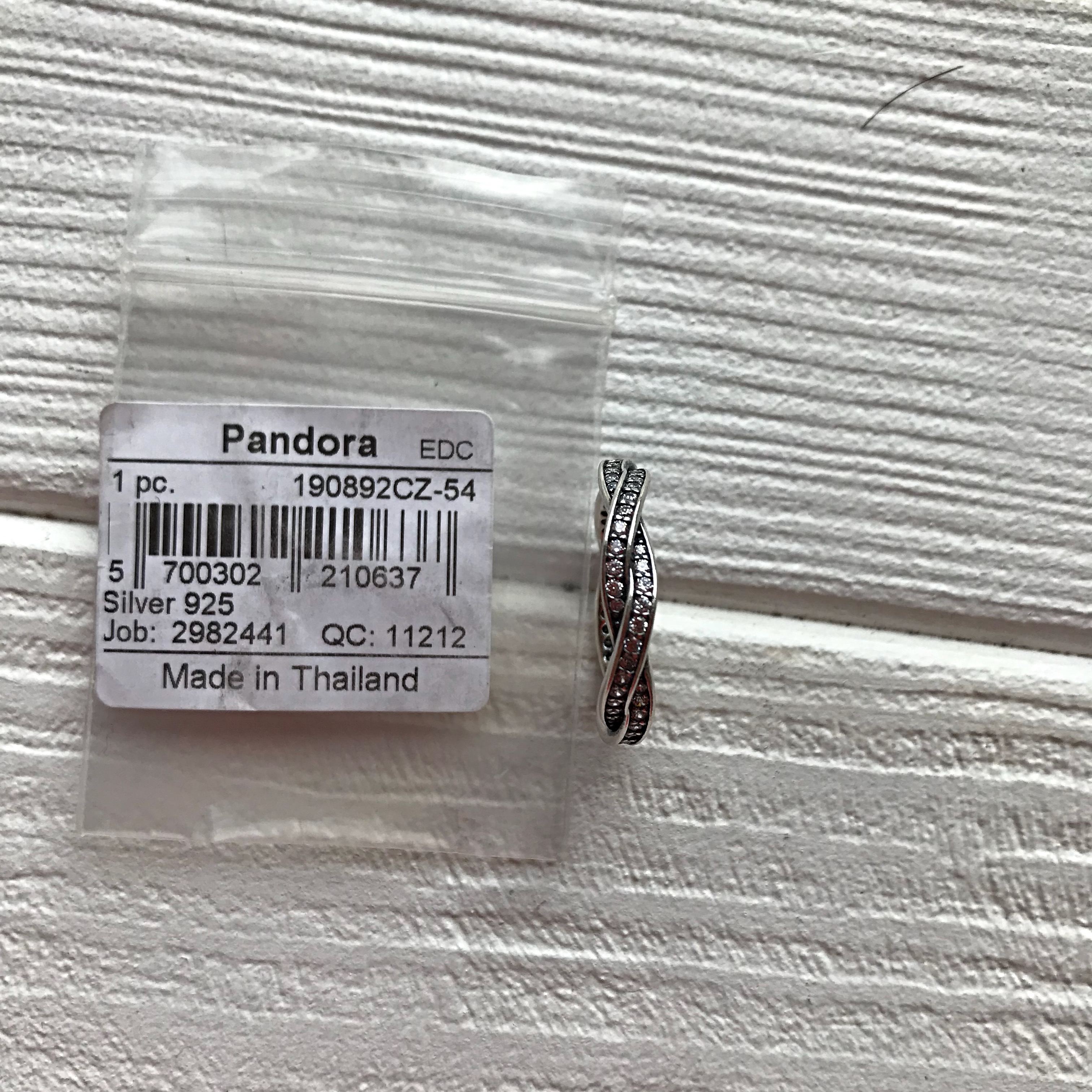 Кольцо Pandora 190892CZ-54 image 0