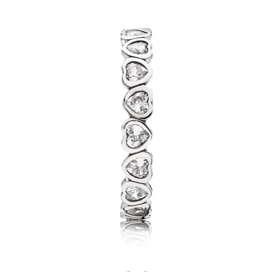 Кольцо Сердечки Pandora 190897-54 image 0