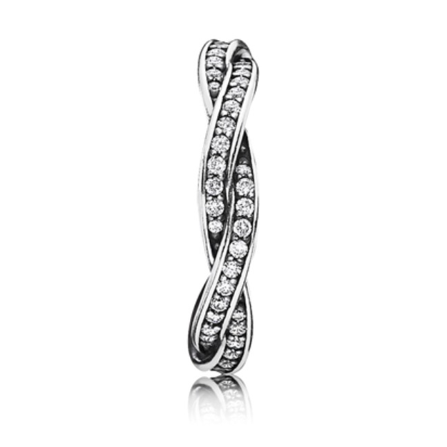 Кольцо Pandora 190892CZ-54 image 0