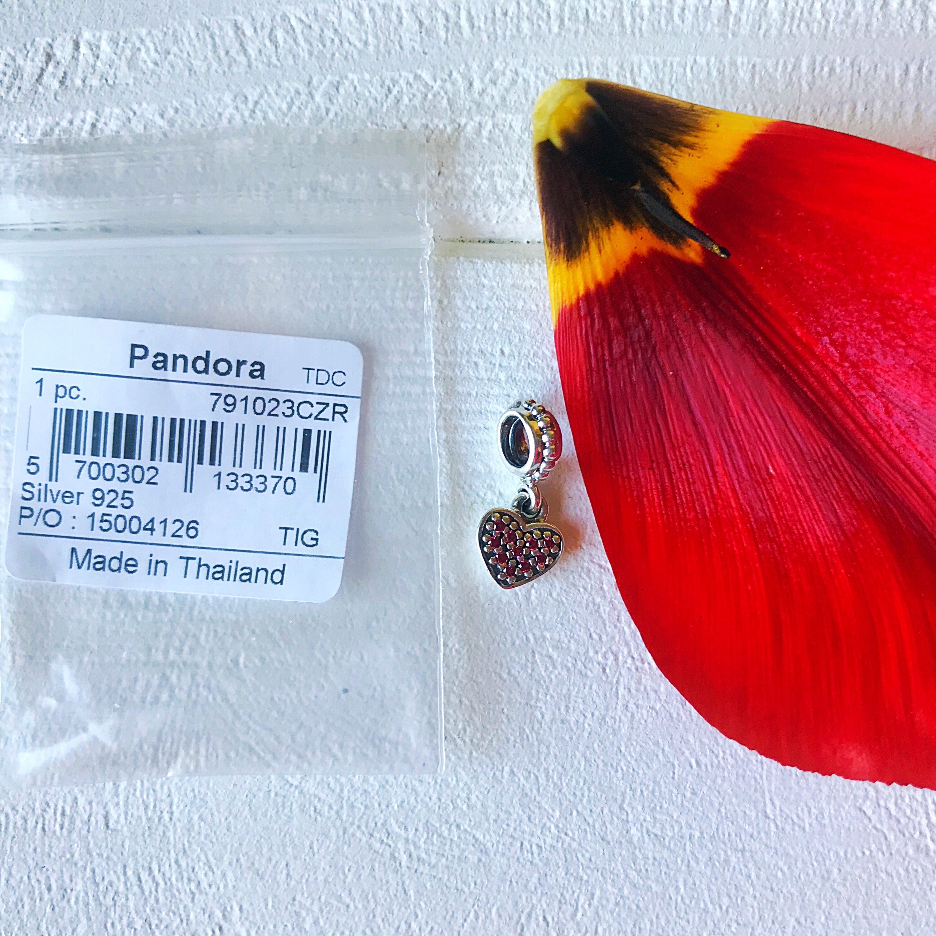Підвіс Червоне серце 791023 Pandora image 0