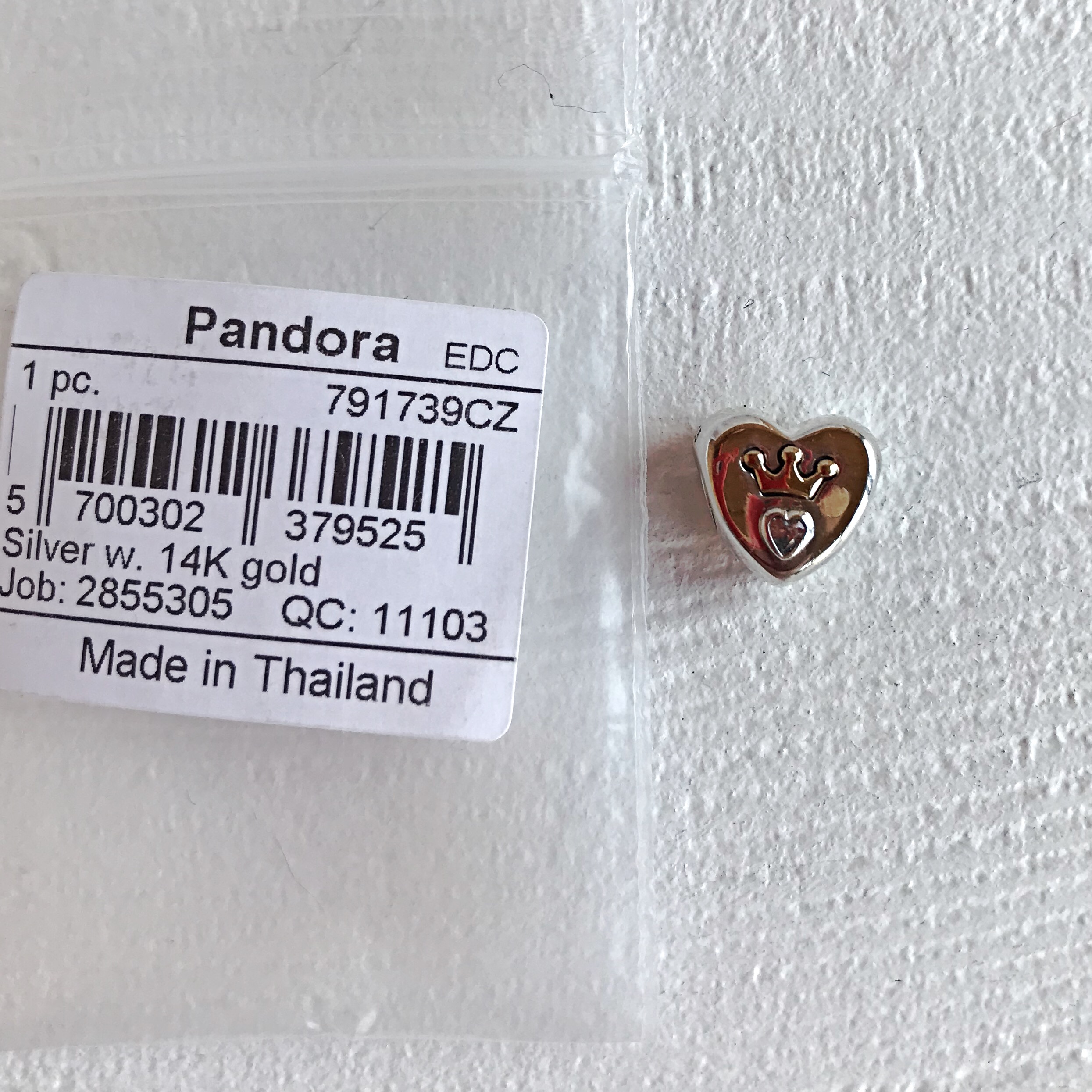 Сердце биколор 791739 Pandora image 0