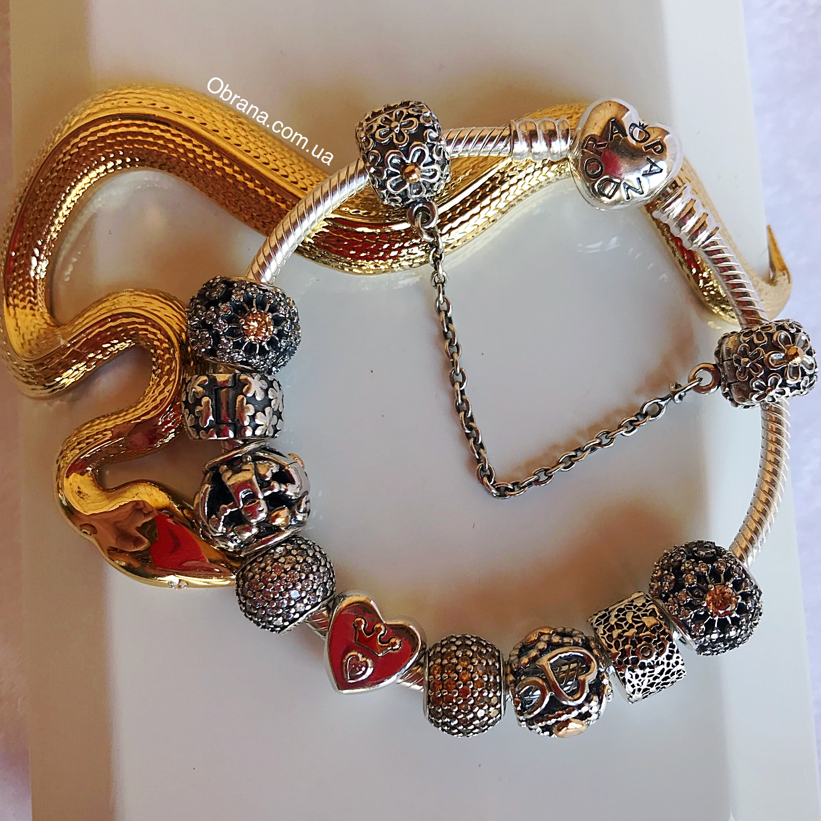 Сердце биколор 791739 Pandora image 0