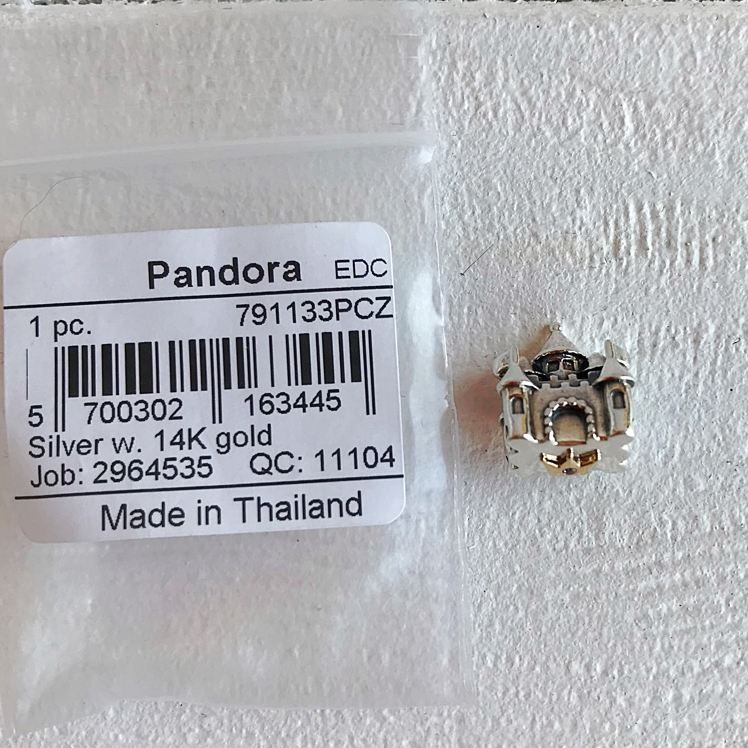 Замок биколор 791133 Pandora image 0