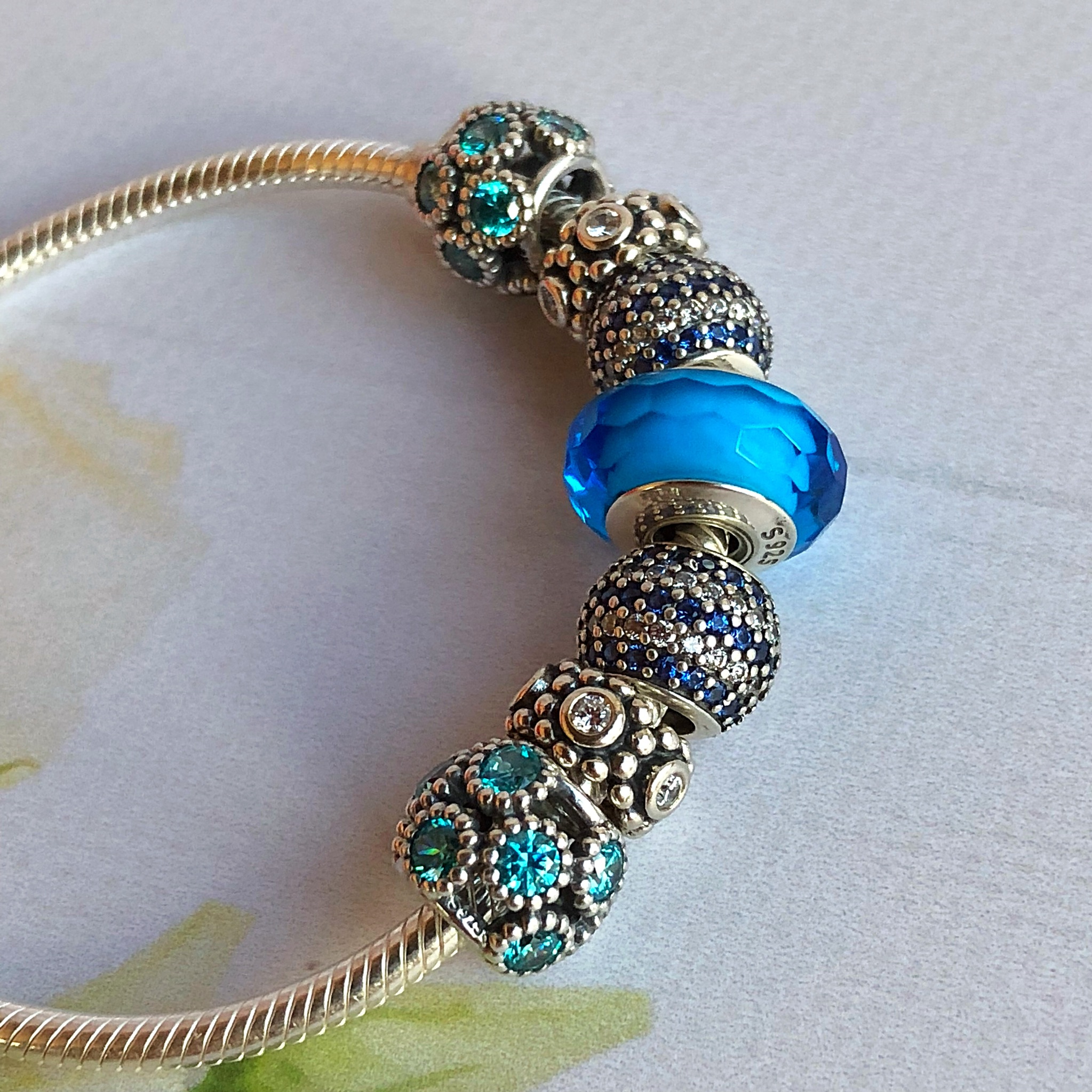 Огоньки бирюзовые 791296MCZ Pandora image 0