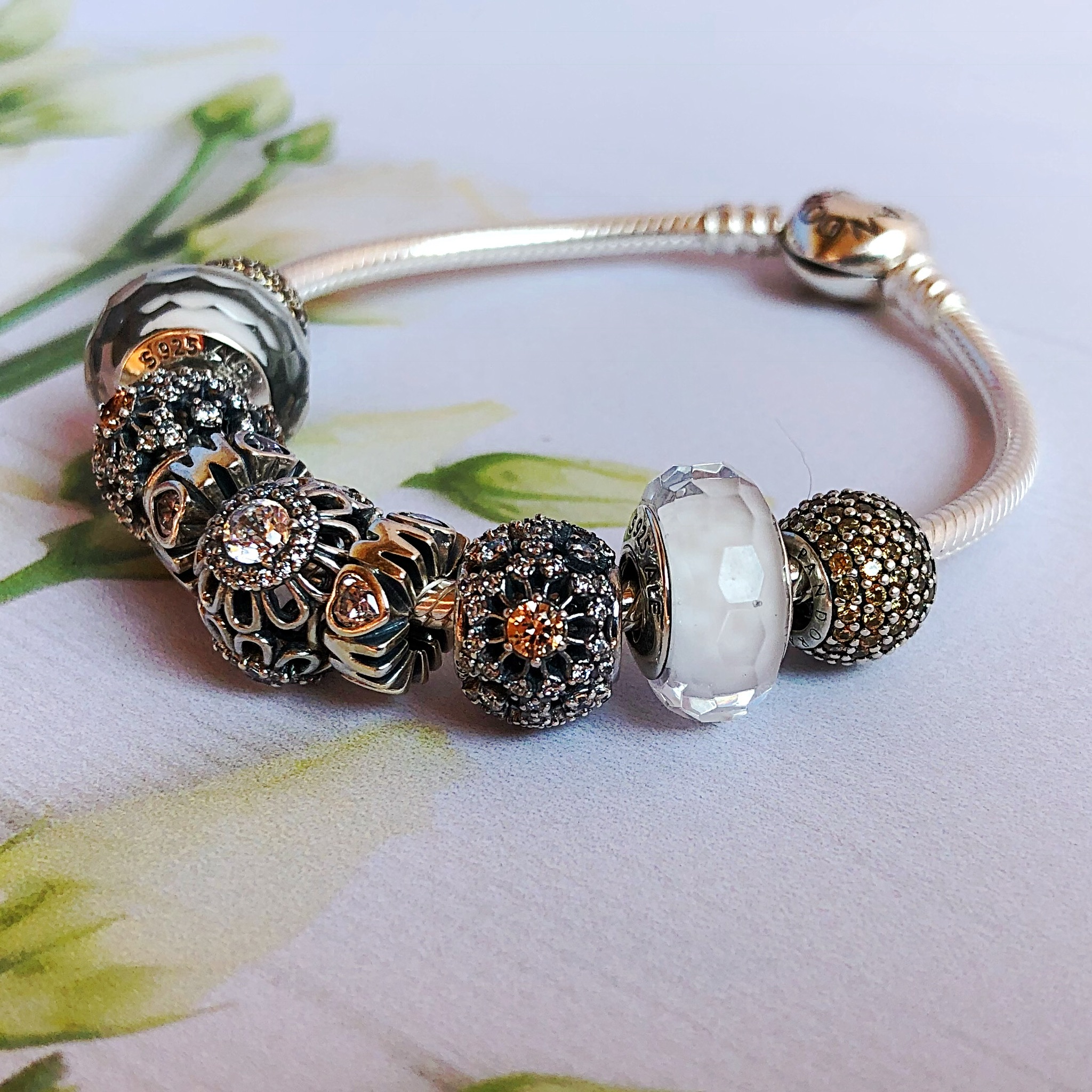 Шарм Паве Шампань 791051 FCZ Pandora image 0
