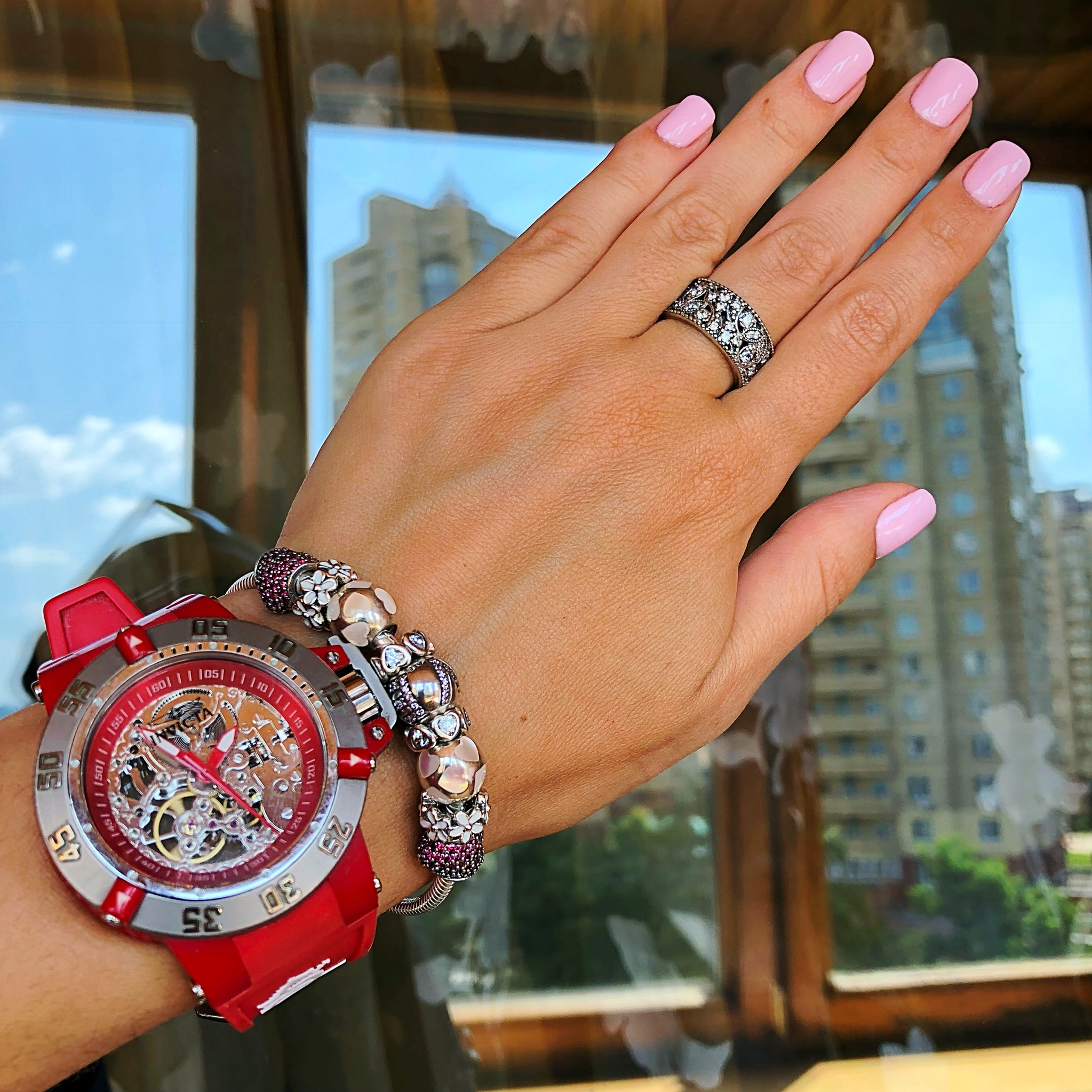 Разделитель Сияющее сердце 791252CZ Pandora image 0