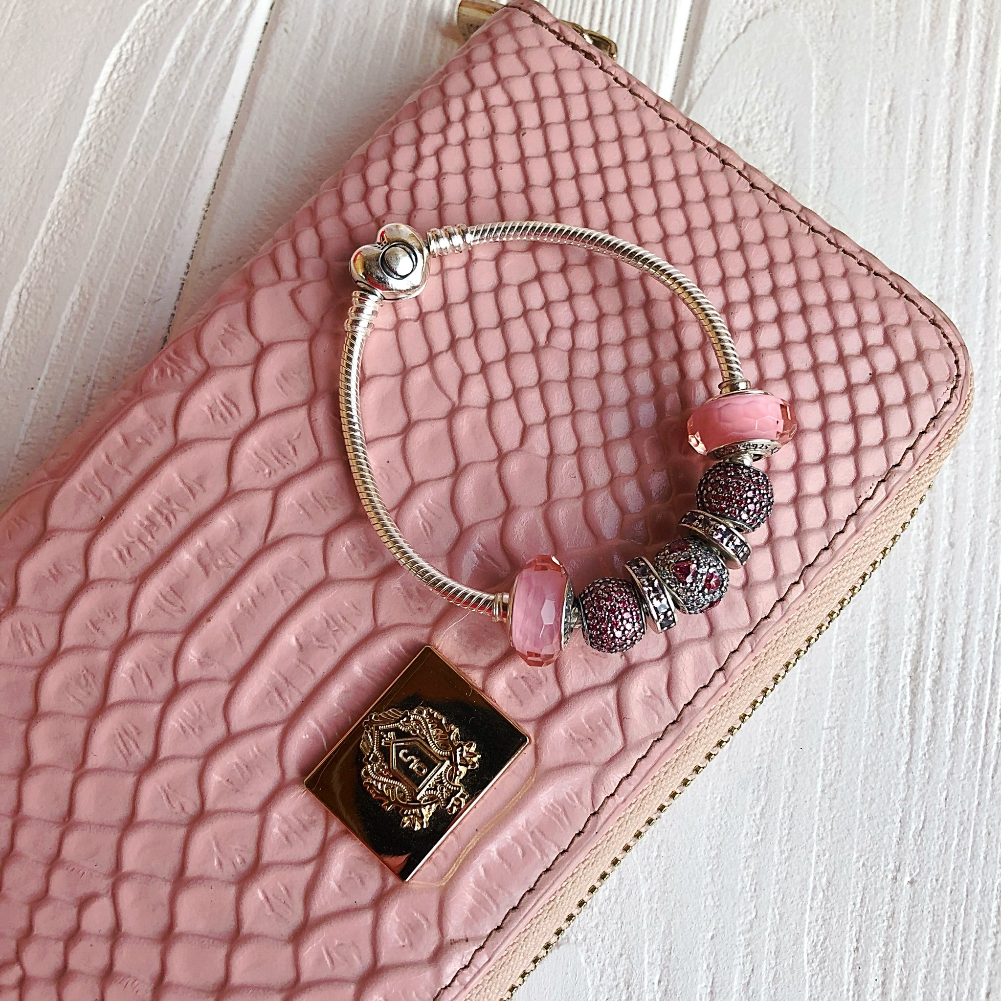 Шарм Pave Розовый 791051CZS Pandora image 0