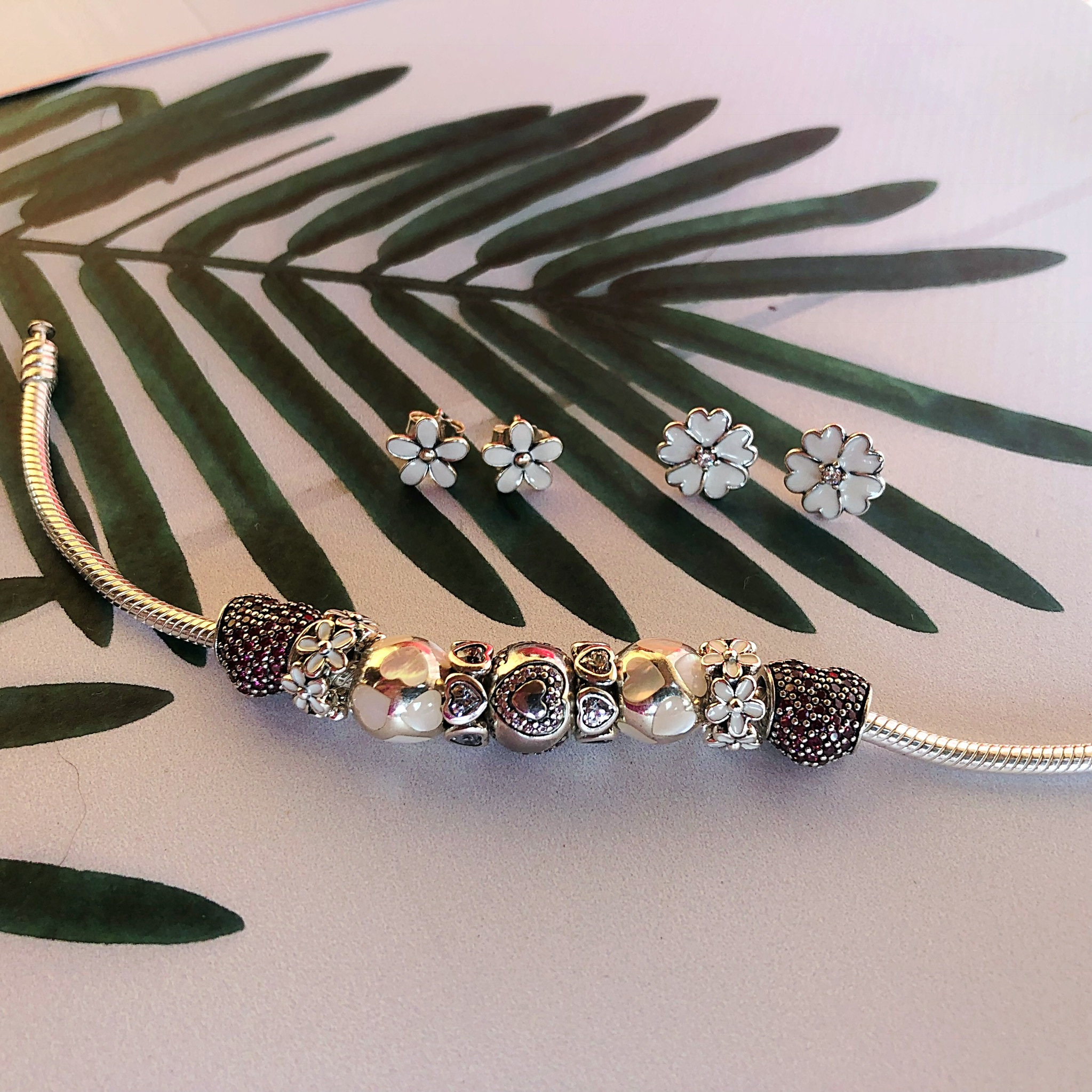 Сережки Маргаритки 290538 Pandora image 0