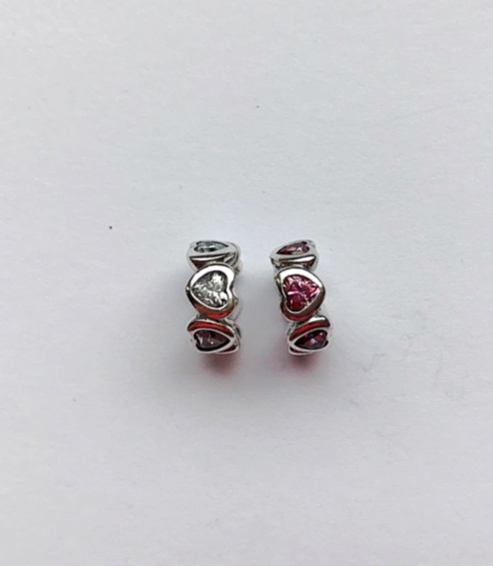 Разделитель Сияющее сердце розовый 791252CZS Pandora image 0