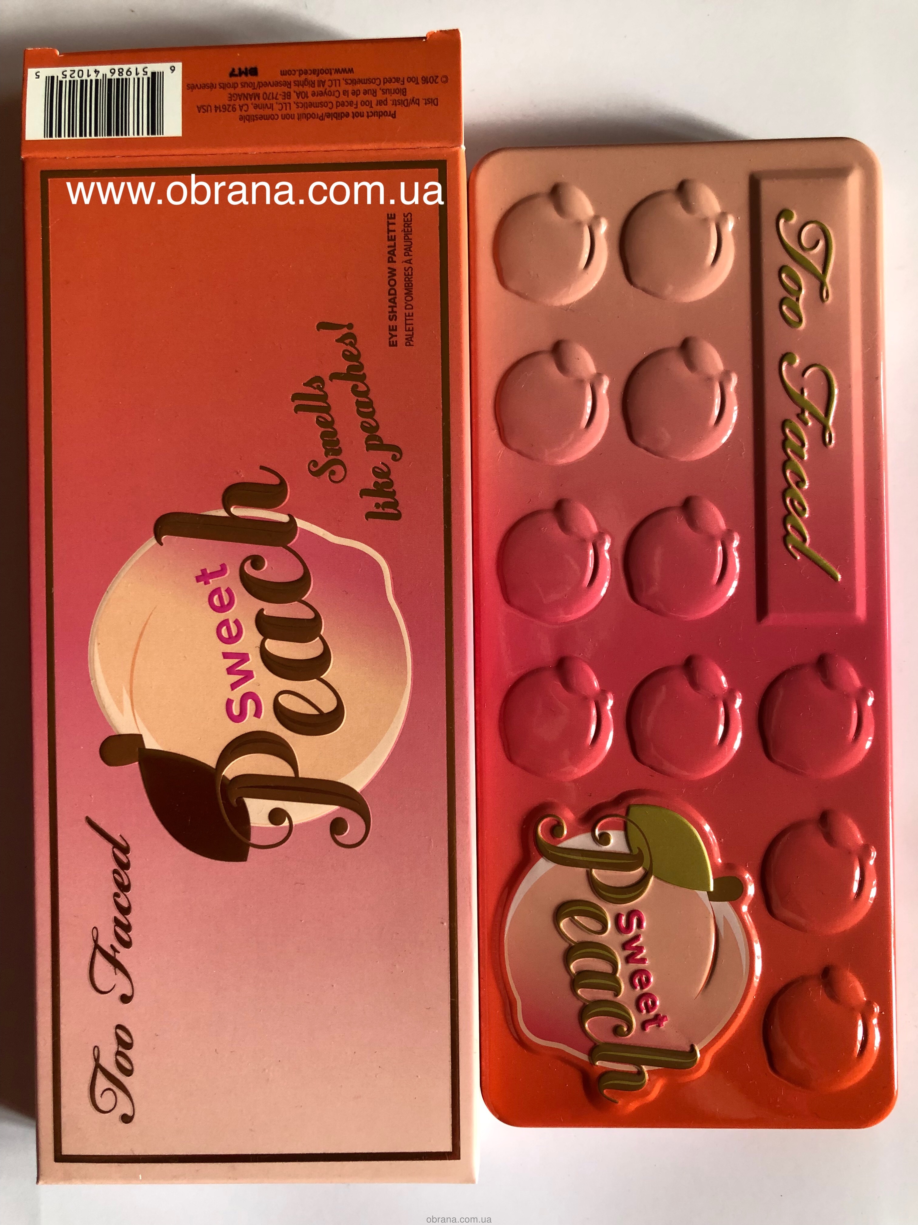 Too Faced Sweet Peach Eye Shadow Collection Профессиональная палетка для век image 0
