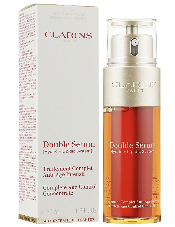 Clarins Double Serum Complete Age Control Concentrate Подвійна сироватка