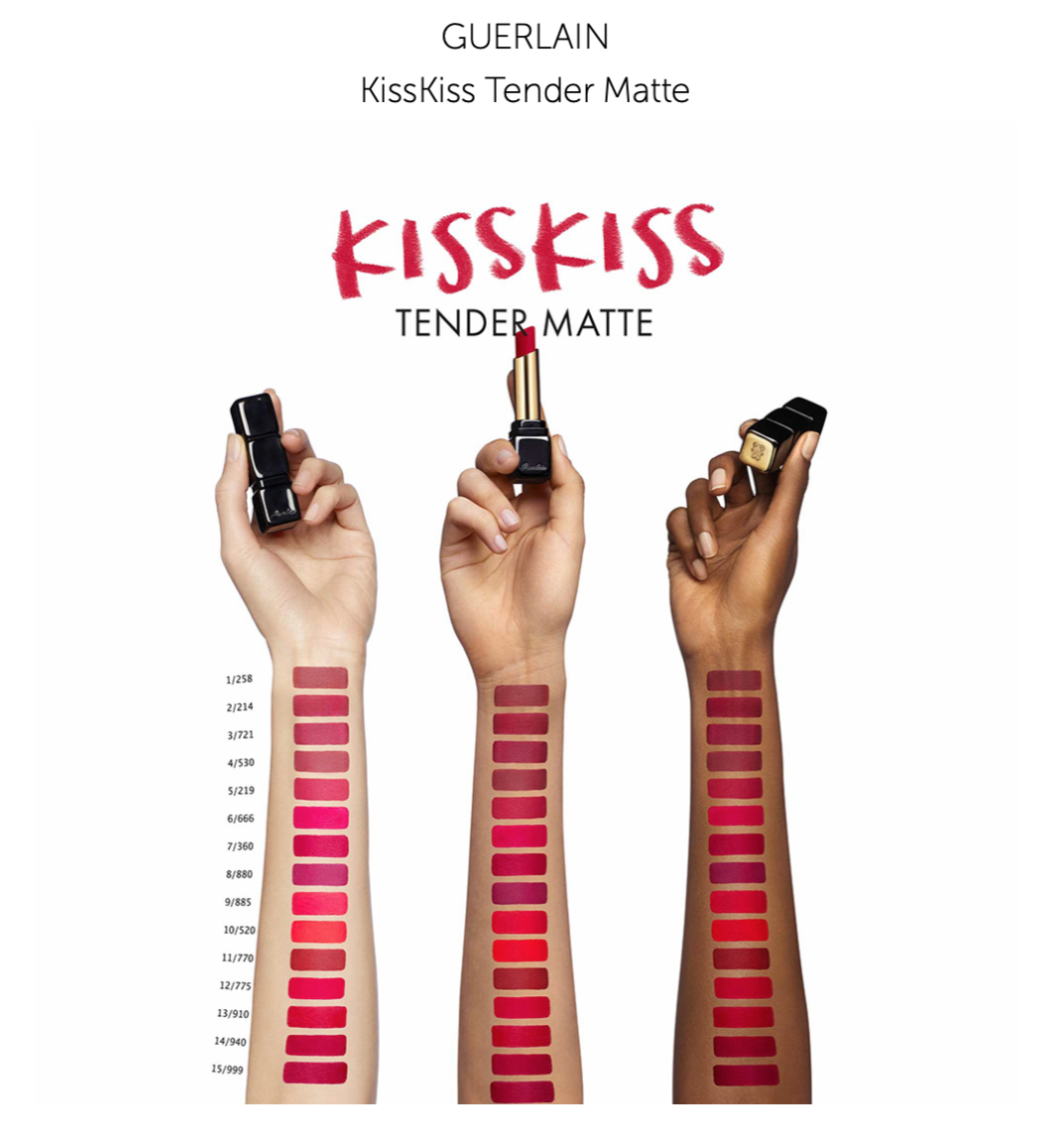 Guerlain KissKiss Tender Matte Матова помада для губ з ефектом сяйва TESTER image 0
